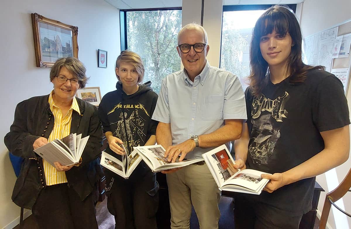 Stafford students create seven-book record of town centre regeneration — Stafford news photo