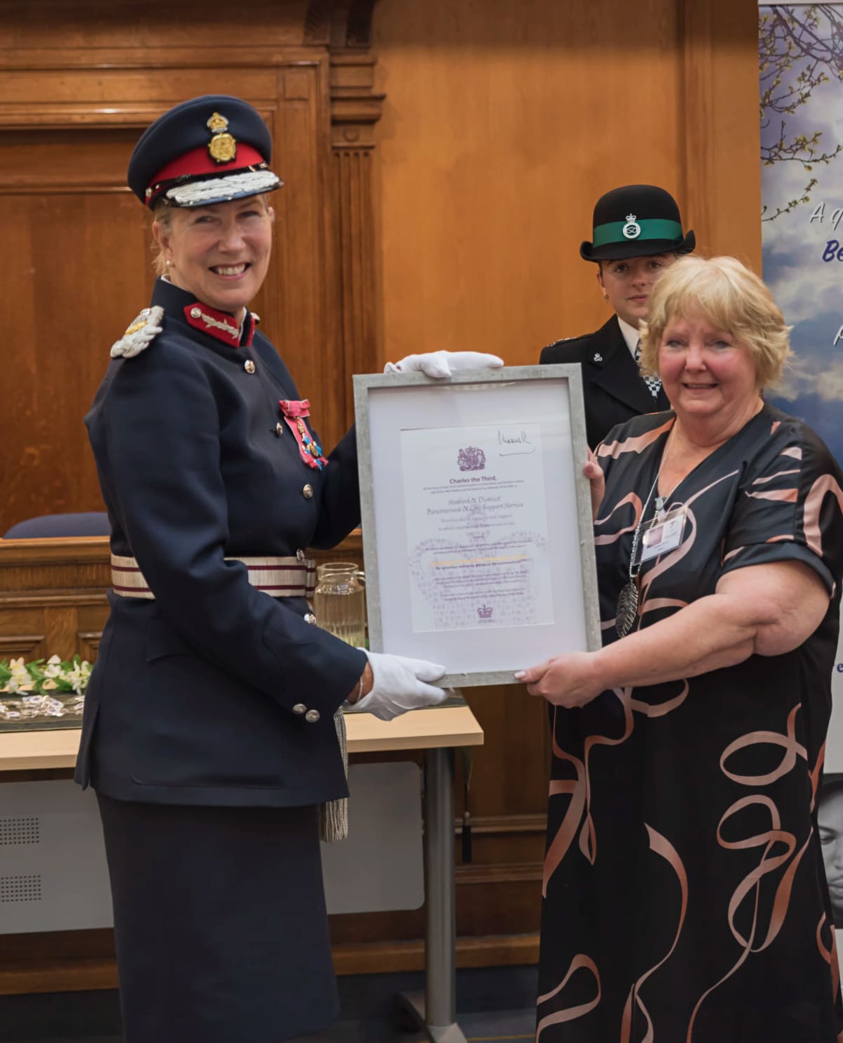 King's Award Presented to Stafford Bereavement Charity — Stafford news photo (A Little Bit of Stone)