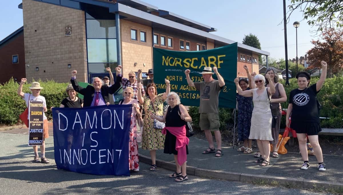 Yarnfield protester's assault charge discontinued — Stafford news photo