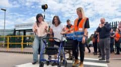 Stafford woman walks in public after sepsis and amputation — Stafford news photo