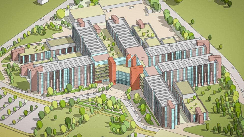 New Crewe Hospital Plans Approved – Major Milestone — Stafford news photo (BBC Stoke & Staffordshire)