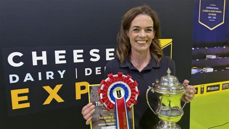 Wright Family Dairy wins supreme title in Stafford — Stafford news photo (BBC Stoke & Staffordshire)