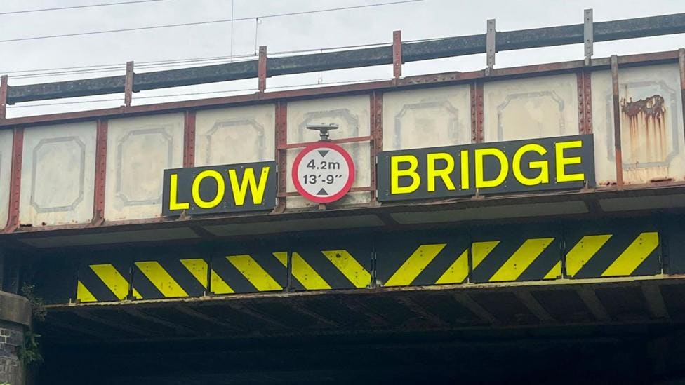 Rugeley bridge signs to be replaced after safety concerns — Stafford news photo (BBC News — Rugeley)