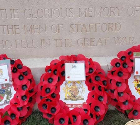 Stafford Remembrance Sunday Parade — 8 November — Stafford news photo (Stafford Borough Council)